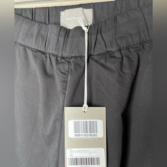 Everlane The Easy Straight Leg Chino, Black, NWT - Picture 8 of 10